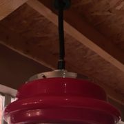 suspension 1960 to 70 red opaline and chrome 64x38 very good condition