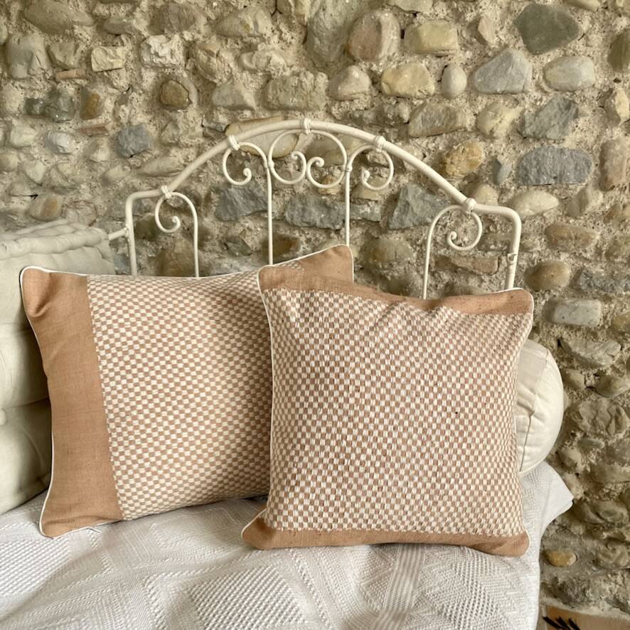 Pink Checkerboard Cushion (large)