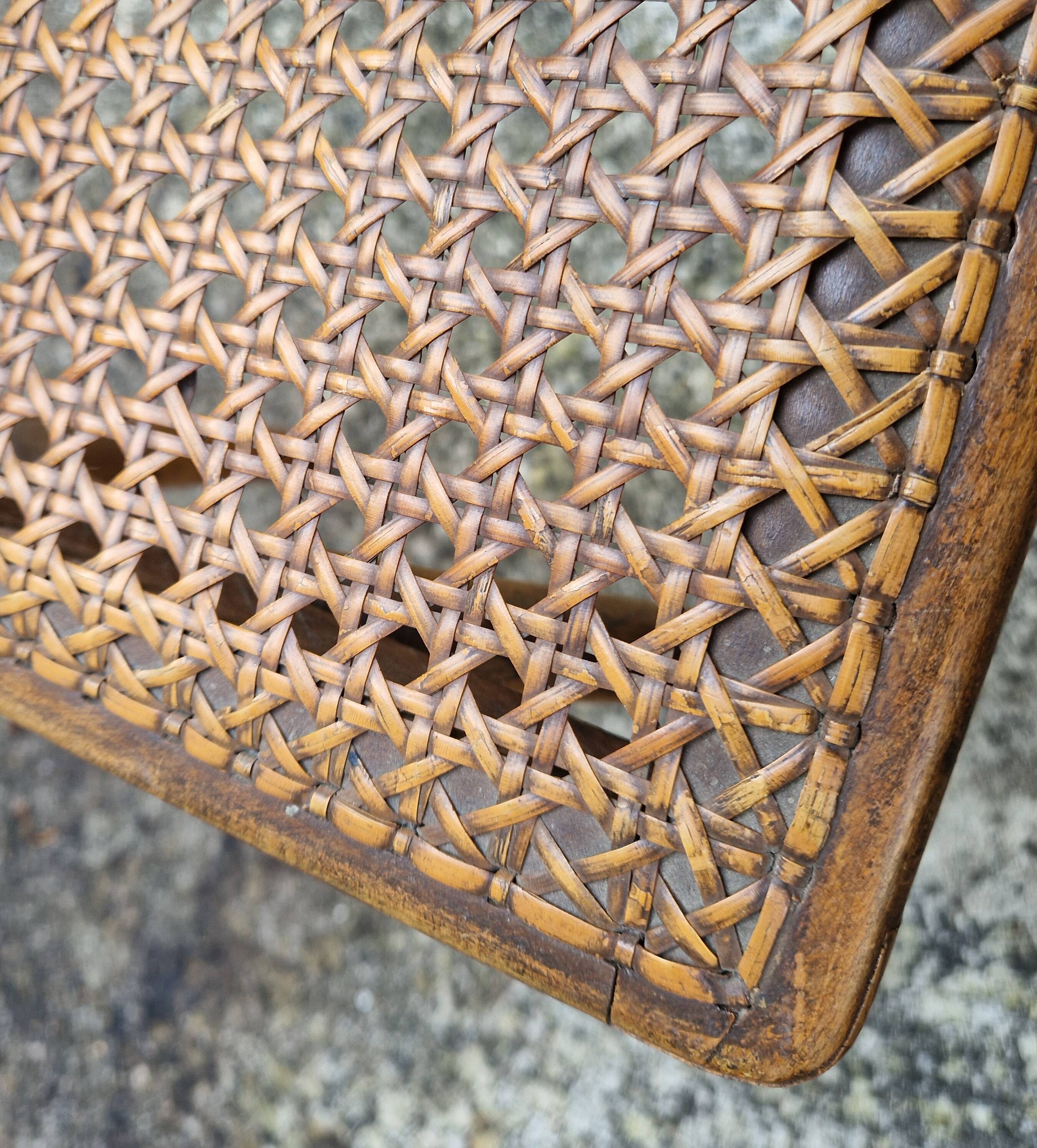 Small antique Baumann children's cane chair