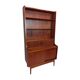 Bureau du secrétaire avec bibliothèque et porte tambour, Johannes Sorth, danois des années 1960 milieu du siècle