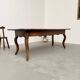 19th century walnut drapery table 2m1