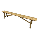 Solid wood farm bench stripped
