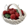 Italian ceramic cherry basket signed Bassano – Vintage