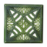 Dessous de plat en fonte émaillée vert