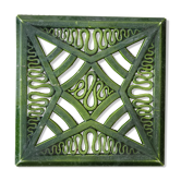 Dessous de plat en fonte émaillée vert
