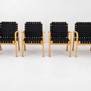 Model 45 Lounge Chairs by Alvar Aalto for Artek, 1970s, Set of 4