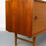 Vintage Sideboard in Teak with sliding door and drawers, 1960s