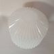 Vintage Mid-Century Pleated Milk Glass Lamp Shade
