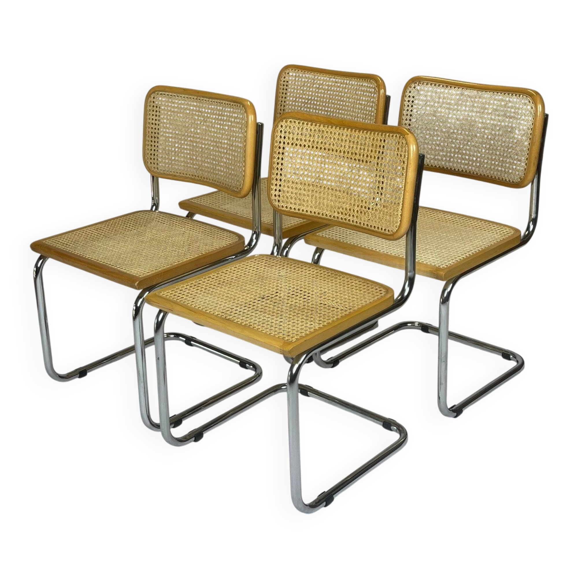 Set of 4 Marcel Breuer B32 model chairs