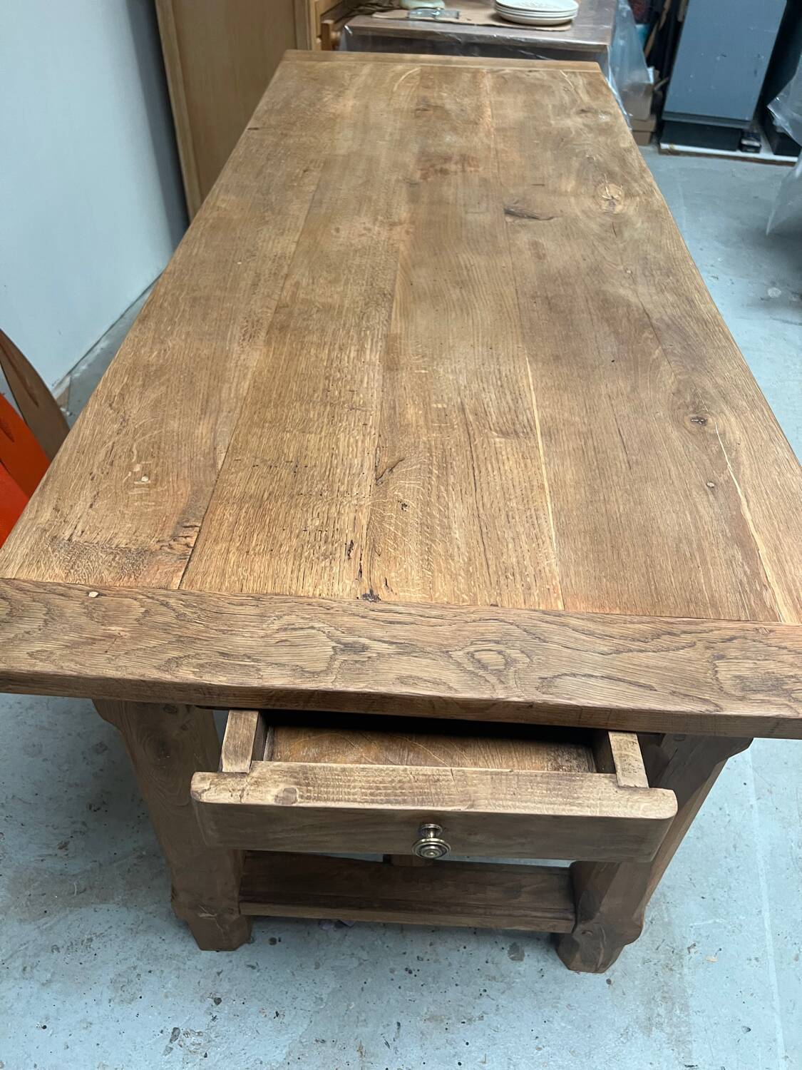 Ancienne table de ferme en chêne
