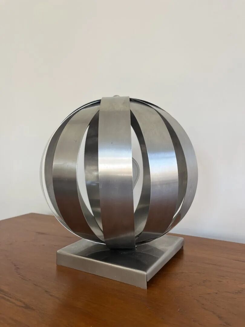 Lampe lune en chrome