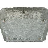 60s 70s ice glass flush mount ceiling lamp by Kaiser Leuchten Germany