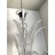 Transparent Murano-Style Venetian Glass Chandelier Featuring Fern (“Felci”)