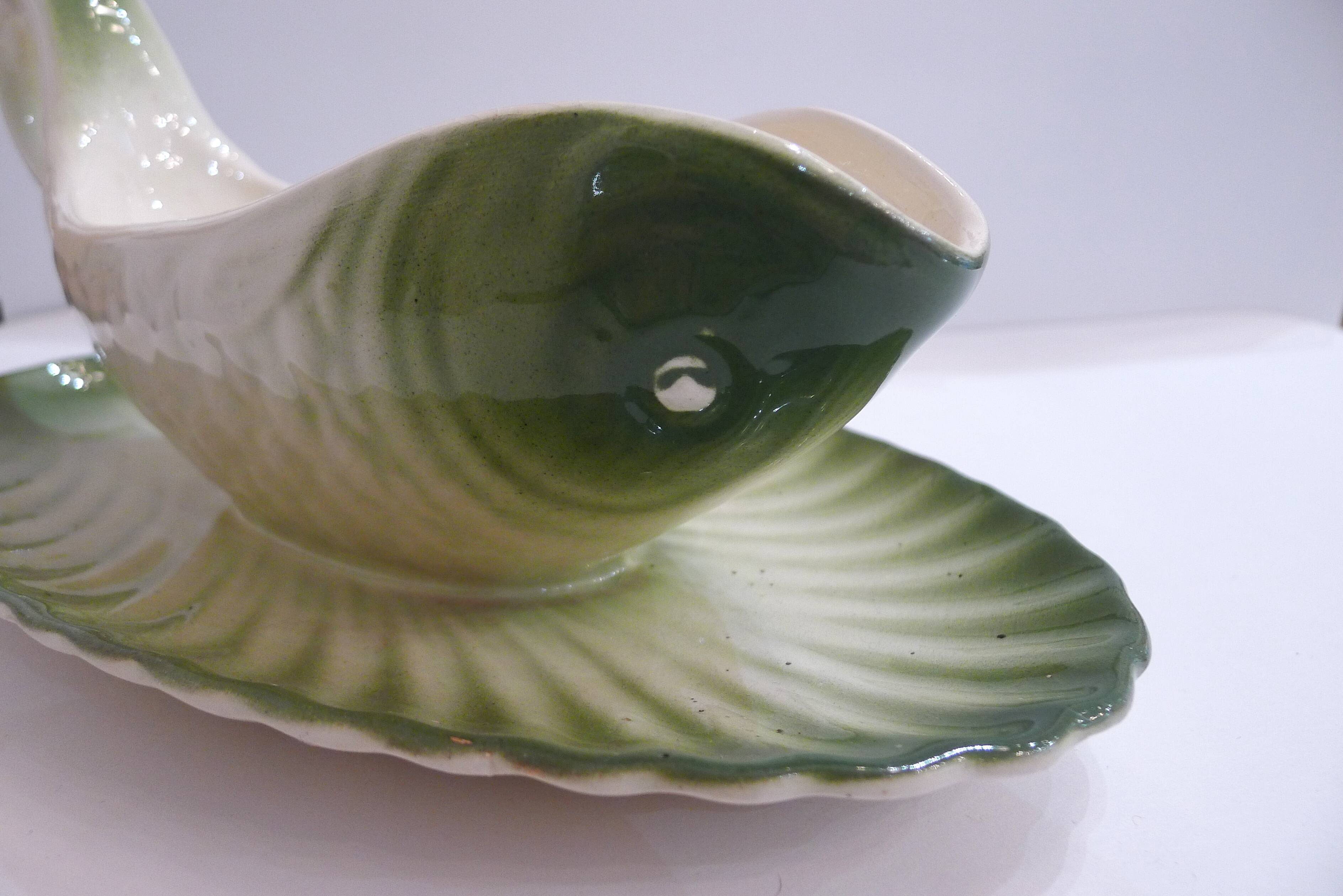 Fish dabbling sauce dish by Longwy