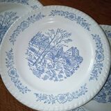 Lot de 6 assiettes à dessert anglaise ancienne