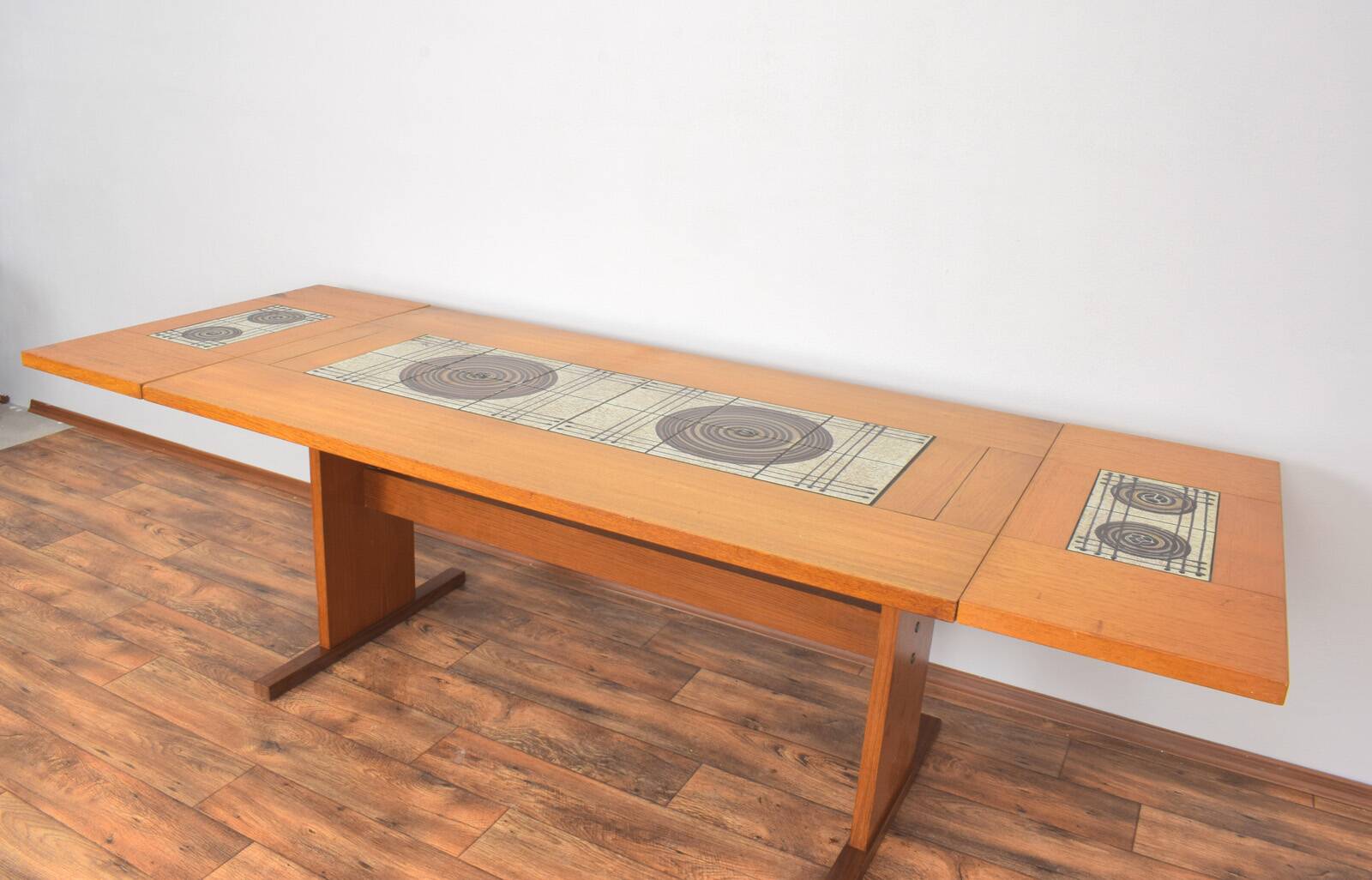 Teak and tile dining table by Gangso Mobler, 1960s