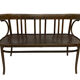 Vintage sofa in beech, 60s design wooden bench