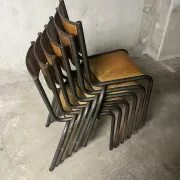 Set of 6 school chairs