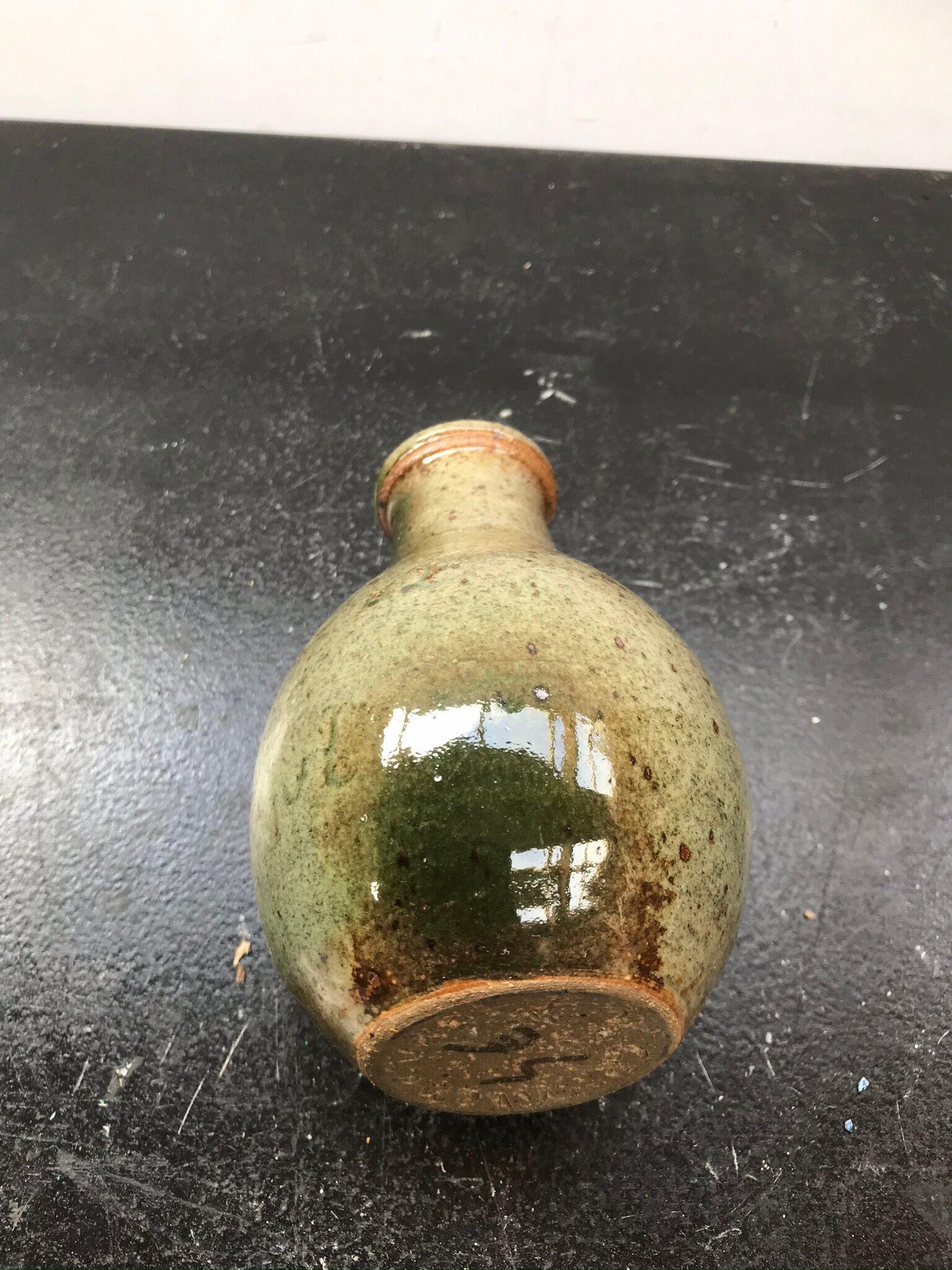 Former vase Villenauxe the cep sandstone 70s vintage