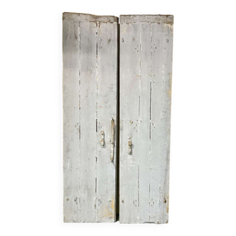 Pair of shutters in fir early twentieth century