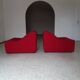 Pair of chromatic swivel armchairs by Kwok Hoi Chan, Steiner