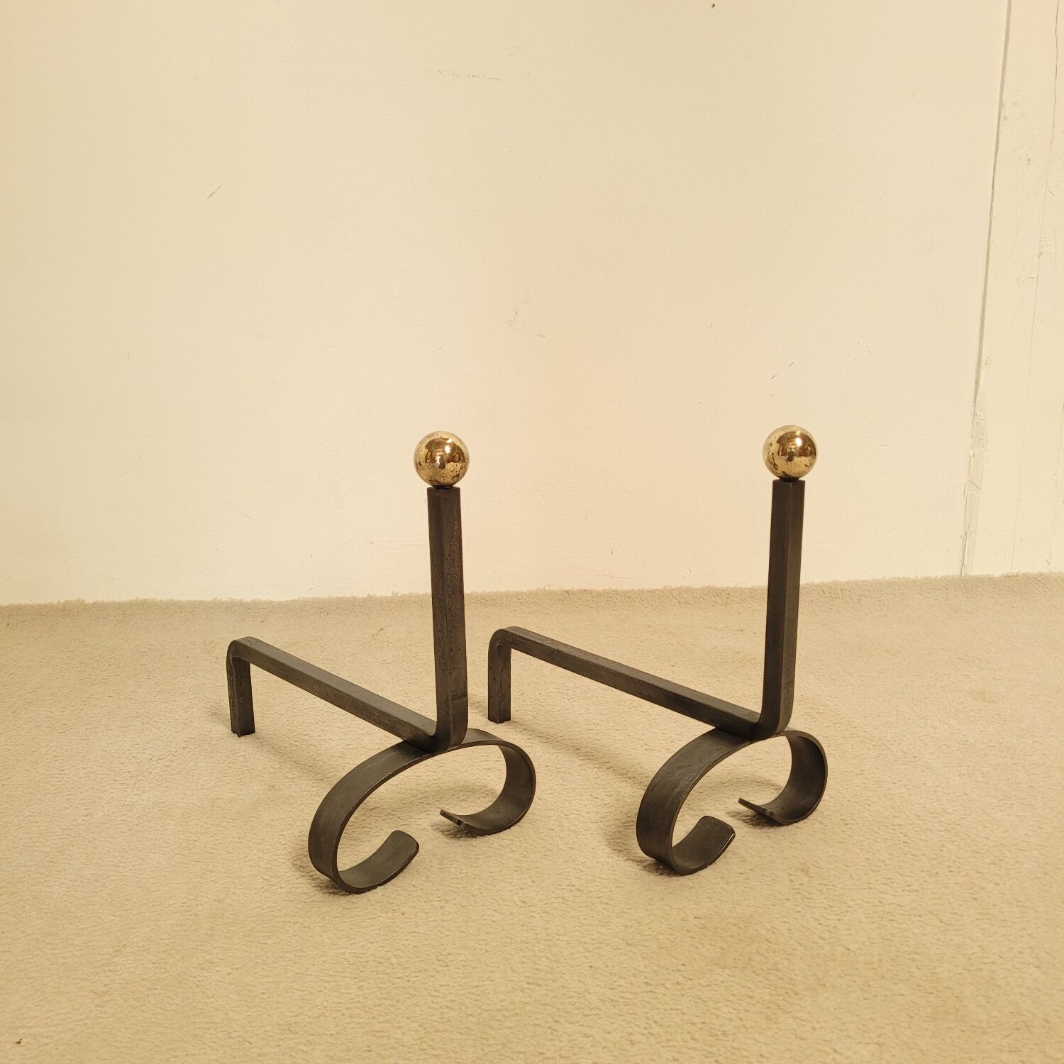 Pair of vintage shirts, brass balls circa 1970