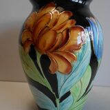 Vase polychrome vallauris jtf floral 50