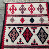 Vintage woven wool Kilim rug
