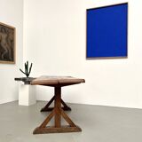 19th century brutalist oak table