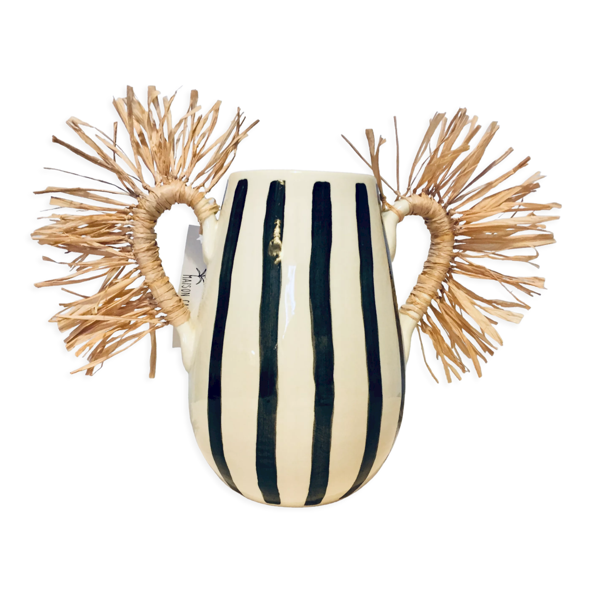 Hand-painted ceramic vase