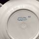 Set of 6 mismatched hollow plates in opaque porcelain from Badonviller