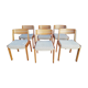 Series of 6 Chairs Scandinavian style 70s