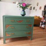 Commode 3 tiroirs Art Déco