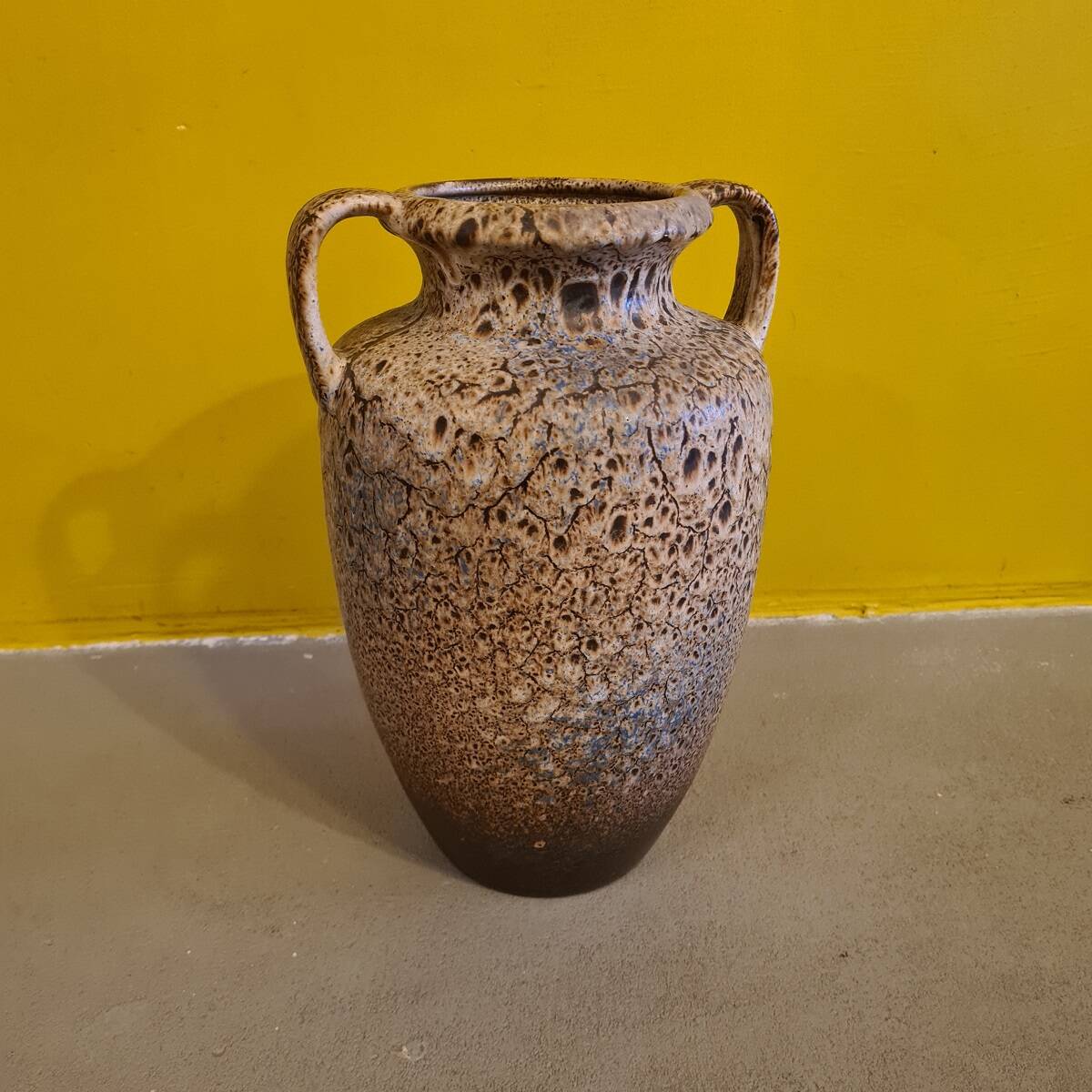West Germany Fat Lava Vase From Scheurich, 1980s