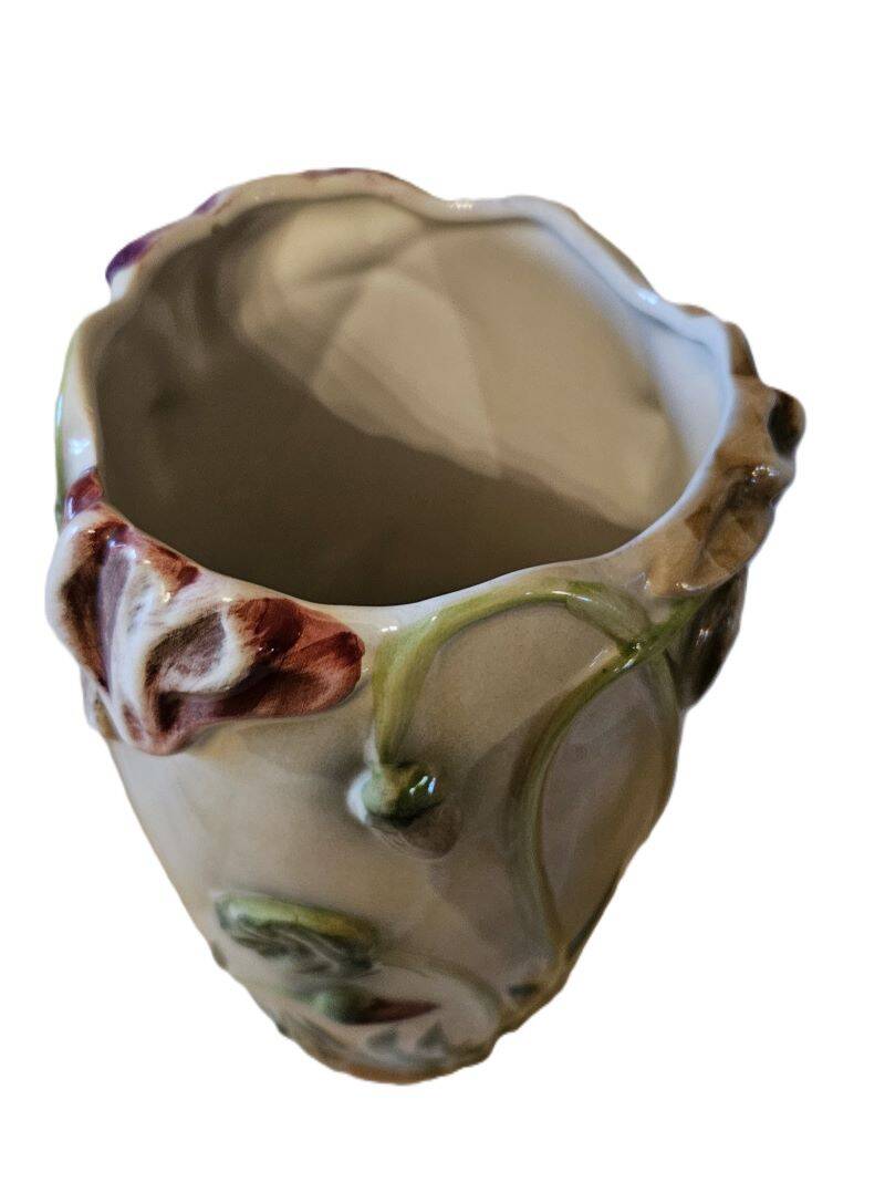 Art Nouveau Iris Vase Saint Clement Earthenware