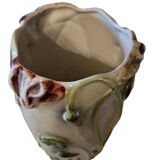 Vase Art Nouveau Iris Faïence de Saint Clément