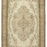 Handwoven Unique Anatolian Beige Rug 182 cm x 291 cm