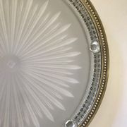Verlys crystal and brass unders and downs