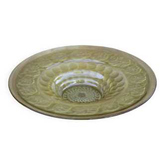 Art Deco molded glass bowl, fruit bowl, centerpiece