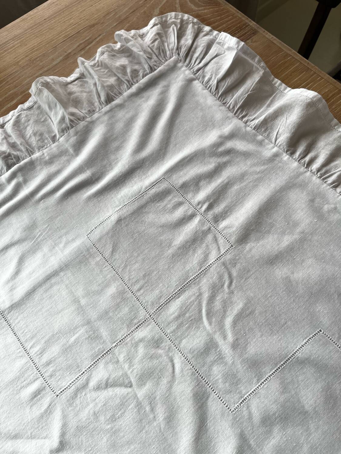 White duvet cover