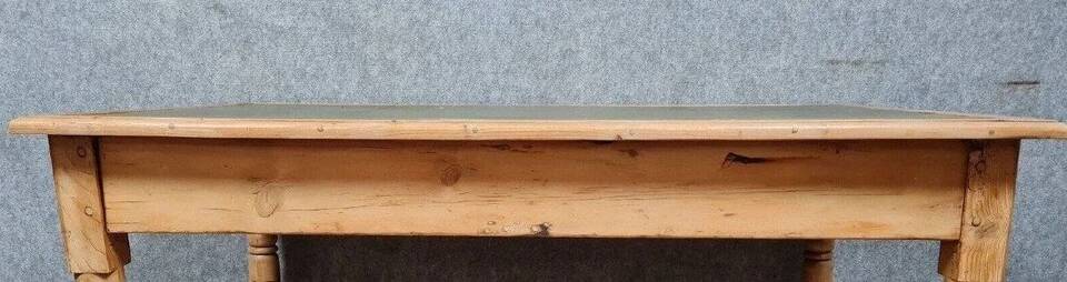 Napoleon III period center desk in light wood