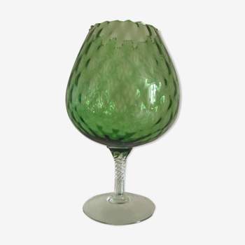 Green Empoli glass cup