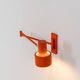 "Skala" orange wall lamp by Jo Hammerborg