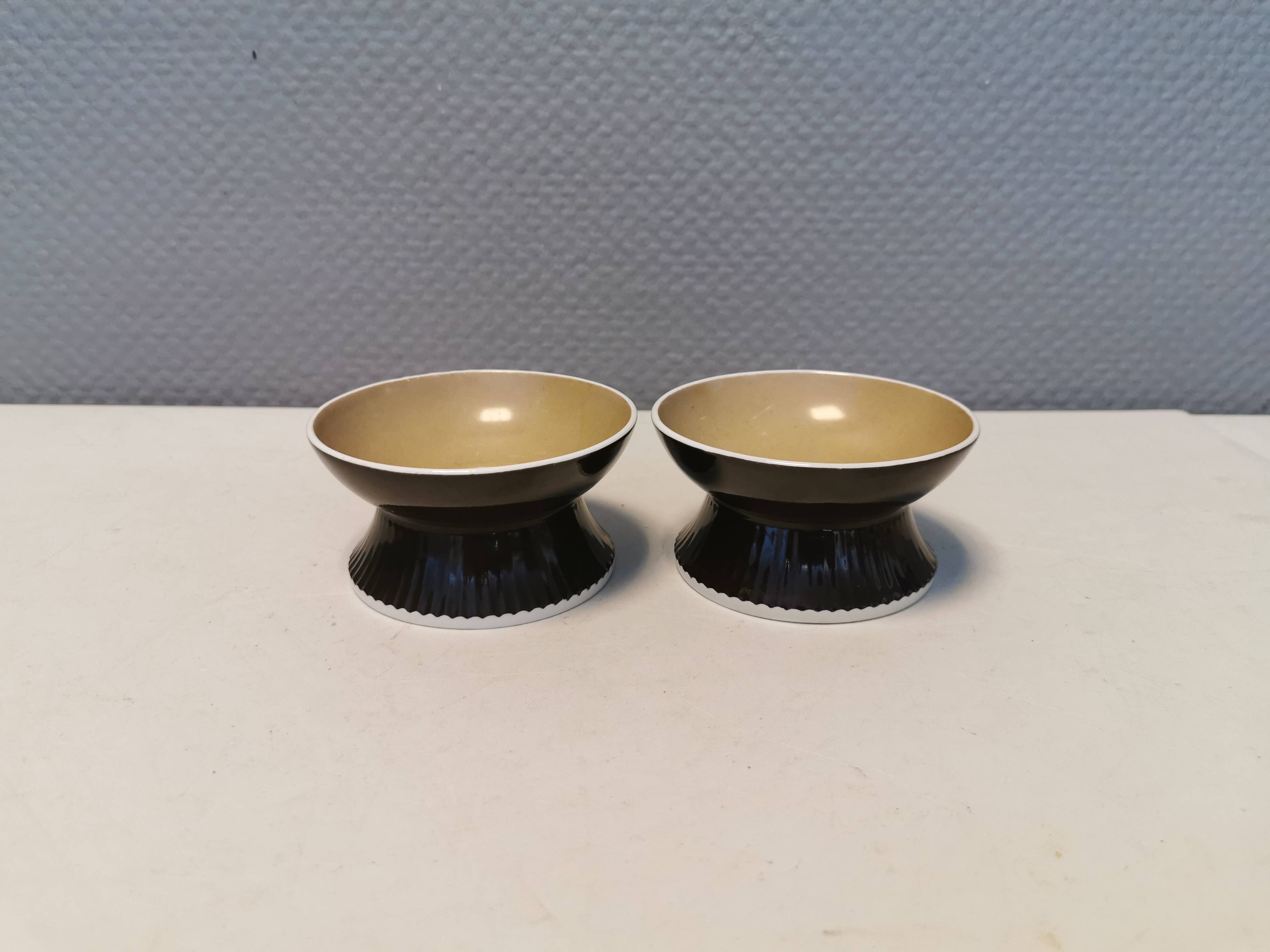 Candle holders produced by Danish B&G 1948-1952 and painted by Ida Bærenholt