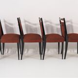 Table and 6 chairs for the dining room of the '70s