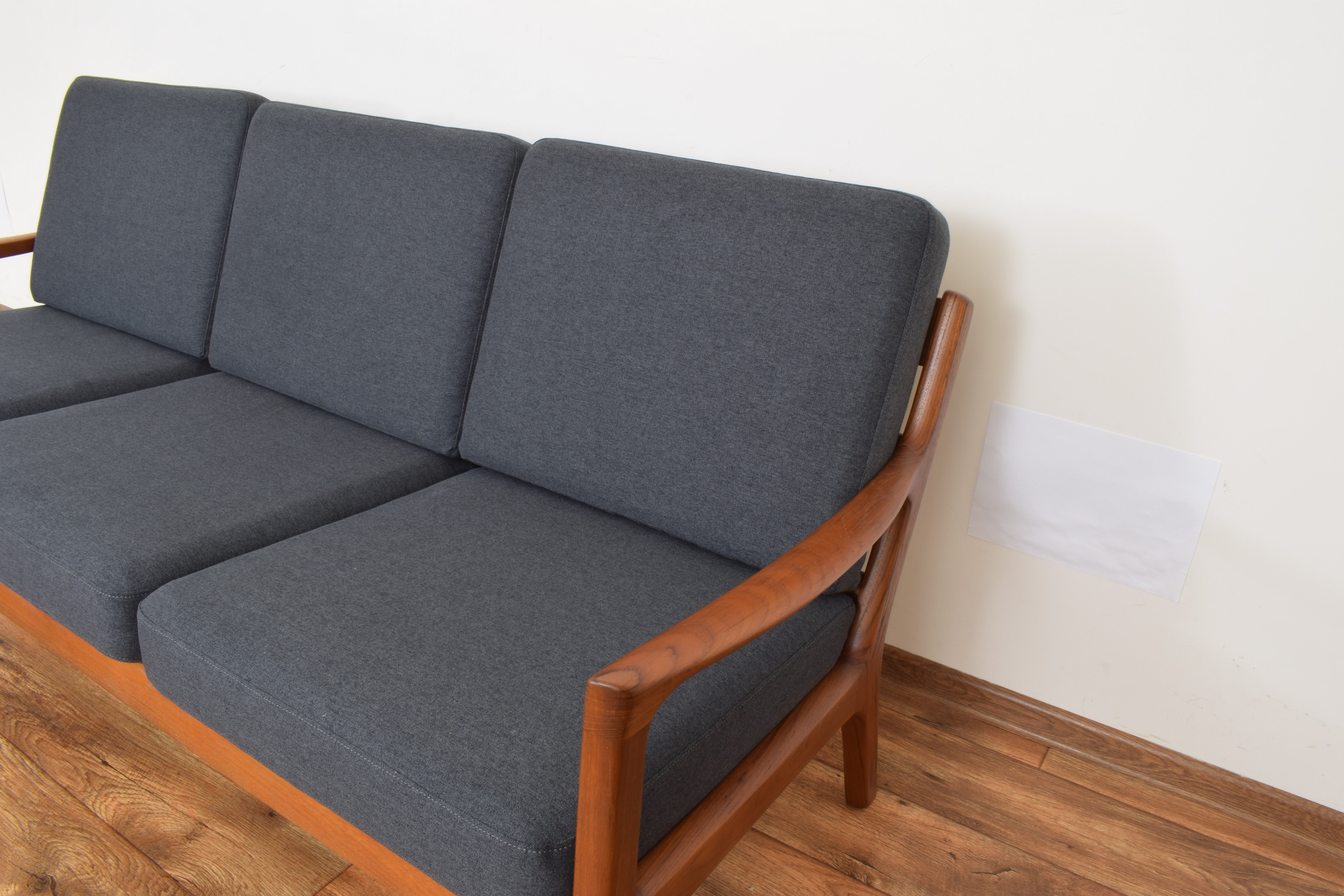 Danish teak Senator sofa by Ole Wanscher for Poul Jeppesens, 1950s