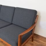 Danish teak Senator sofa by Ole Wanscher for Poul Jeppesens, 1950s