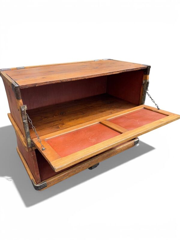 Caisse buffet bar / étagère – Mobilier industriel « Suroy »