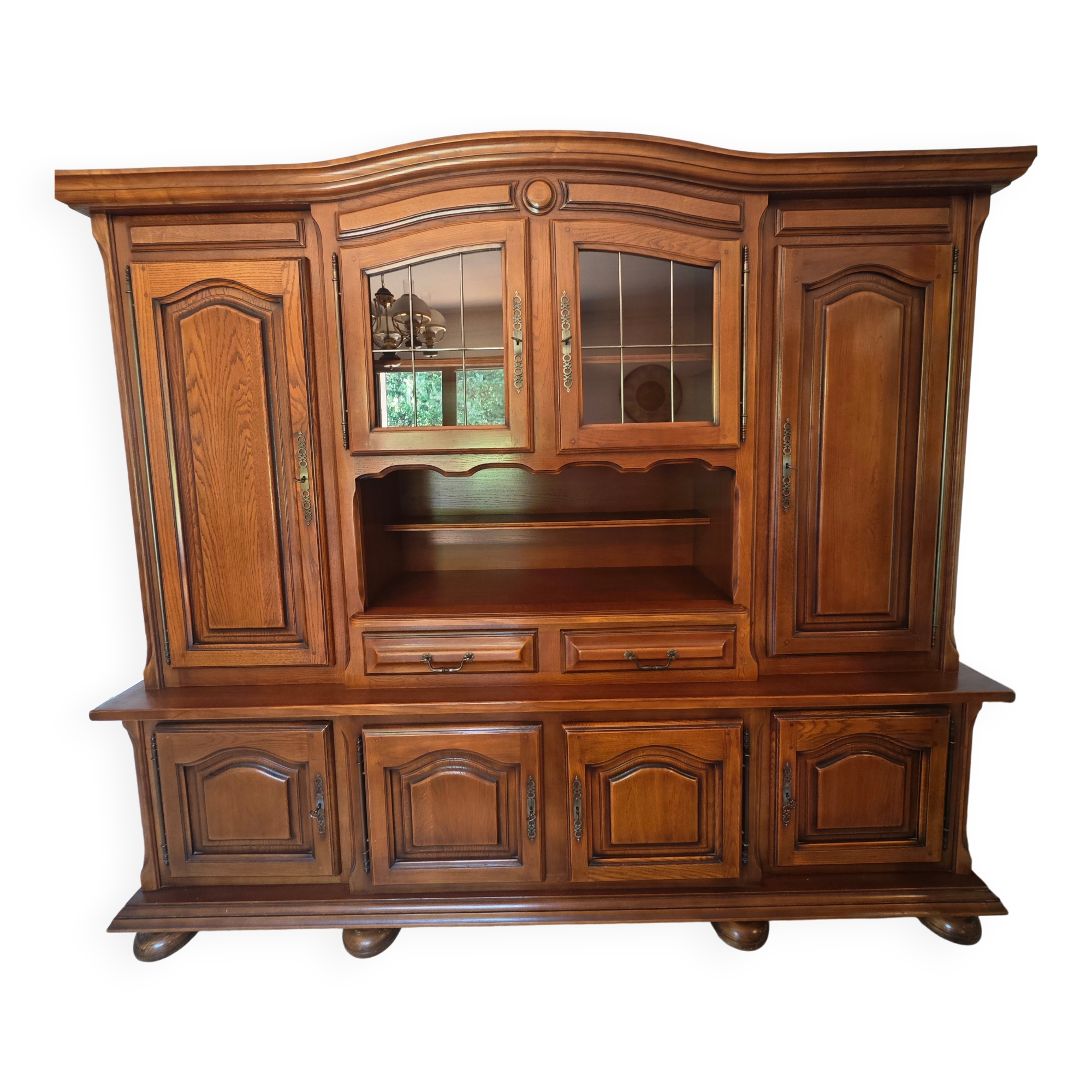 Solid oak dining room sideboard
