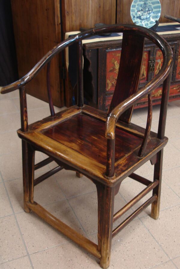 Fauteuil chinois ''fer à cheval